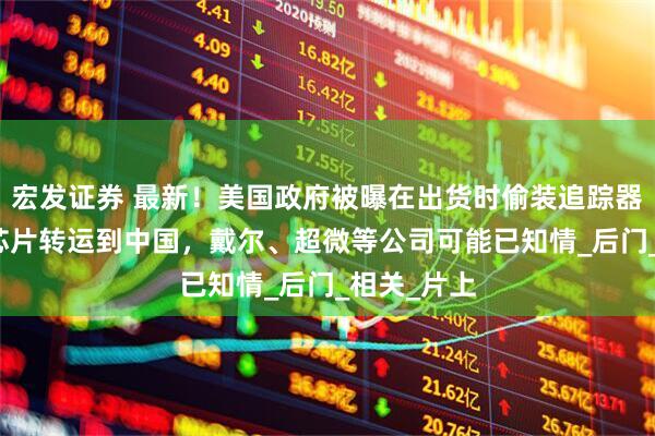 宏发证券 最新！美国政府被曝在出货时偷装追踪器，防止AI芯片转运到中国，戴尔、超微等公司可能已知情_后门_相关_片上